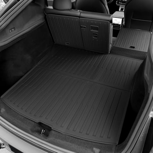 GALVAGNITE Cargo Mat for 2025 2026 Tesla Model Y Juniper Accessories (Not fit Standard) Full Coverage All Weather Trunk Cargo Liner with Backrest Protectors for Model Y 5 Seats