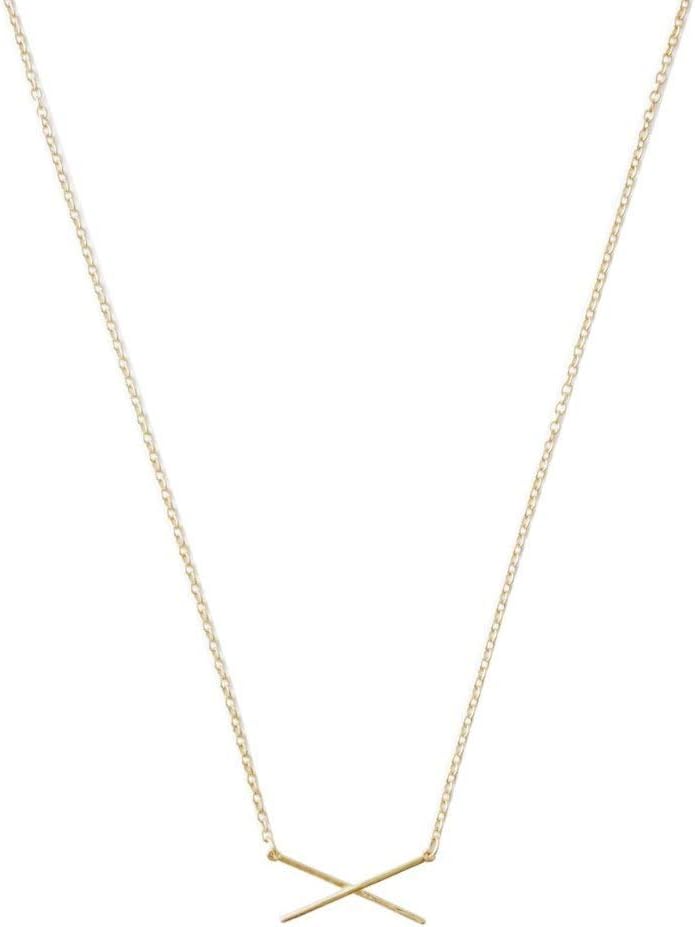 HONEYCAT X Bar Necklace in Gold, Rose Gold, or Silver | Minimalist, Delicate Jewelry