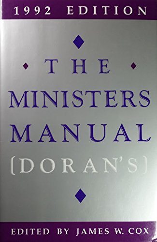 The Ministers Manual, 1992: Cox, James W.: 9780060615895: Amazon.com: Books