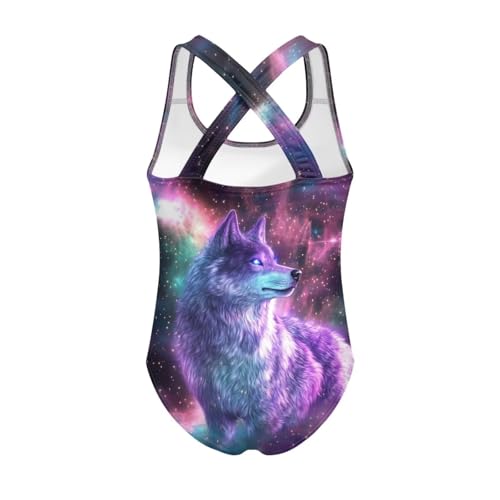 Image of Yzaoxia Girls' Swimwear One Piece Swimsuit for Kids Scoop Neck Bathing Suit Round Neck Swim Wear 5-14Y