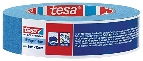 Tesa 4435 Nastro in Carta Resistente ai Raggi UV, 145µm, 50 m x 25 mm, Blu, Confezioni da 72 Pezzi
