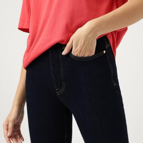 Image of Marks & Spencer High Rise Straight Fit Ankle Length Jeans
