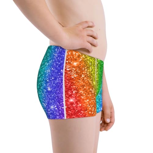 Boys' Cotton Boxer Brief Soft Underwear-Glitter Rainbow2