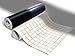 ORACAL 5400 Black Reflective Adhesive Vinyl Wrap 12" x 24" Roll for Silhouette, Cameo & Cricut Including 12" x 24" Clear Transfer Paper Roll (2 Rolls)