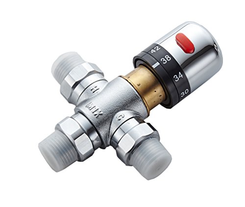 Gangang G Symmons Tempcontrol Thermostatic Mixer, Brass Tempered, Inlet, Outlet G1/2,Solar Energy Valve