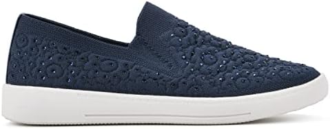 WHITE MOUNTAIN Women's Unit Sneaker, Navy/Fabric, 11 M | Image 3