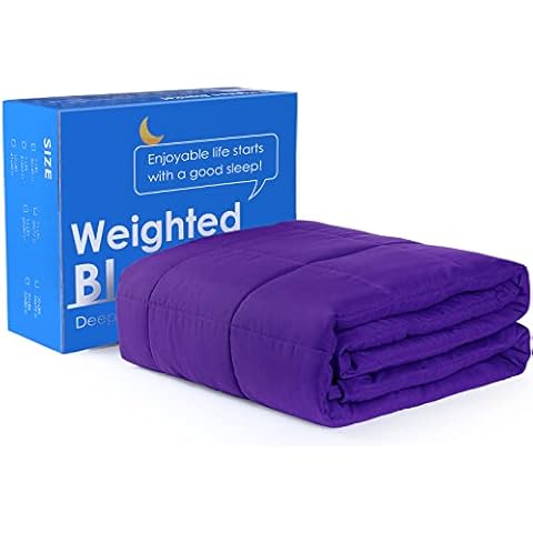 Alomidds Gewichtsdecke (152,4 x 203,2 cm, 9,1 kg, Queen-Size-Größe), gewichtete Decken für Erwachsene und Kinder, kühlende, atmungsaktive, weiche, schwere Decke, Mikrofaser-Material mit Glasperlen Cover