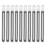 10 Pezzi Clip Fissaggio Cavi Elettrici Basso Profilo Nero