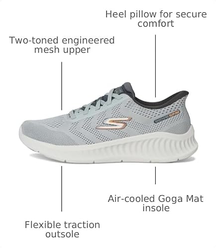 Skechers Skechers Men's Hands Free Slip-ins Go Walk Now - Payton Sneaker, Gray, 11
