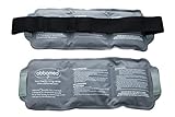 ObboMed MV-5442 Gel Pack Réutilisable Chaud & Froid avec Housse Etirable Ajustableet Detachable, Re-congelable, Micro-ondable - 38 x 14 cm - Kit de 2 Pieces + 2 Bandes Elastiques
