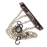 BETOOKY Orologio a Cucù Nero Design Retrò, Catena in Metallo Resistente All'usura Quotidiana, Adatto per Decorazione Casa e Ufficio