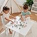 Comfy Cubs Stacking Rocks 36 Pieces, 36 Months+, Educational Toddler Stacking Blocks, Promotes Imagination, Balance & Fine Motor Skills - Wooden Rocks Sensory Toys Gift for Kid, Neutral Pack