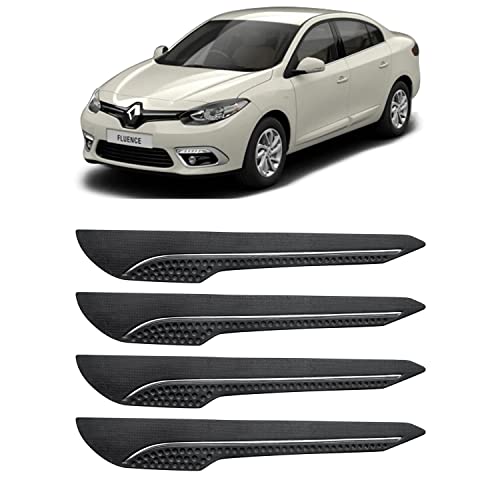 Image of AOSIS-Car Bumper Protector /Bumper Guard for Renault Fluence with Single Chrome Stripe (4-Pcs)