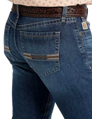 Cinch Western Jeans Mens Ian Bootcut 34 x 34 Medium Wash MB307360012