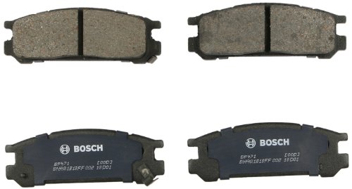 Bosch BP471 QuietCast Premium Semi-Metallic Disc Brake Pad Set For Subaru: 1995-1998 Impreza, 1990-1999 Legacy, 1992-1997 SVX; Rear