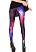RedExtend Women's Digital Print Cosmic Galaxy Tight Stretch Leggings