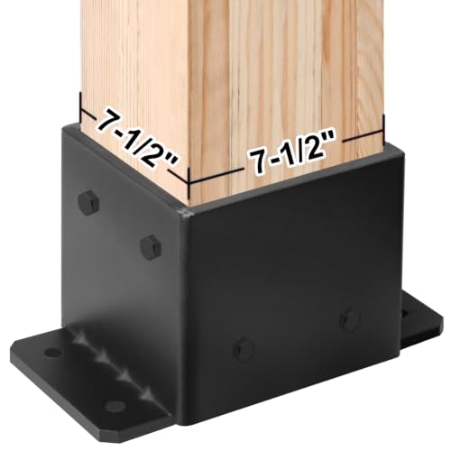 eoere 8x8 Post Base, 8-Gauge Heavy Duty Concrete Post Anchor Bracket by eoere - Used condition - Image 2