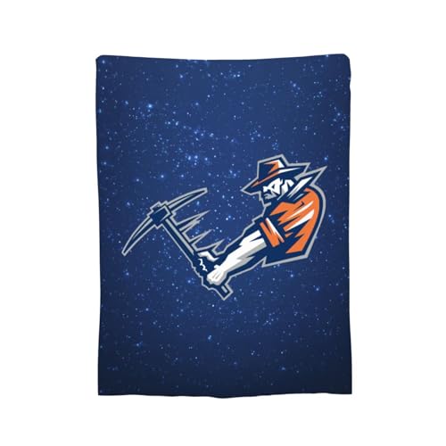 XRPUONG UTEP Miners Fleece Blanket Very Soft Microfiber Flannel Blanket for Couch Warm and Cozy