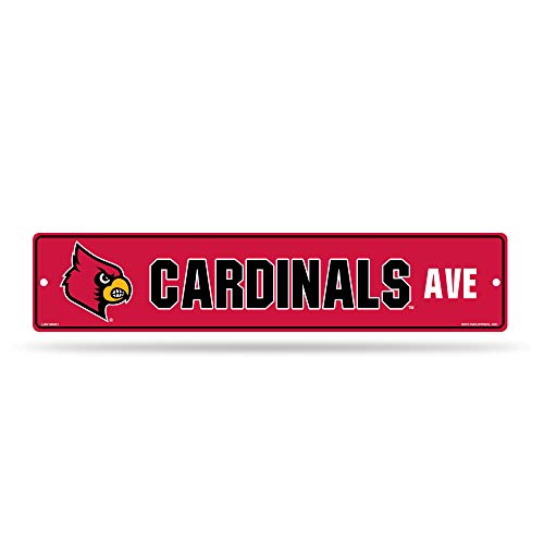 Rico Industries NCAA Louisville Cardinals Street Sign, 5 x 24-inches