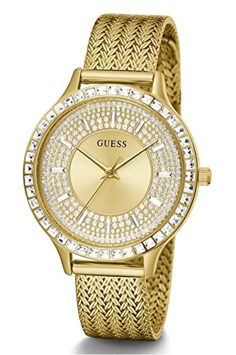 Image of Guess Round 38mm Champagne Dial Analog Women Watch - GW0402L2