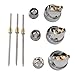 EVTSCAN Needle Fluid Nozzle Air Cap Kit 3 Sets H 827 1.4 1.7 2.0mm Stable Performance Brass Plastic Size Set Up Spray Atomizing for Automotive Industrial Woodworking