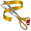 Scissors + Gold Ribbon