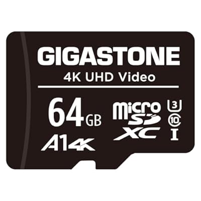 GIGASTONE 64GB Tarjeta de Memoria Micro SD, Vídeo Full HD, Cámara de Vigilancia y Seguridad, Cámara de Acción, Drone Profesional, 90MB/s Micro SDXC UHS-I U1 A1 Clase 10 | Ya disponible en tu tienda friki favorita! En mundofriki.es!