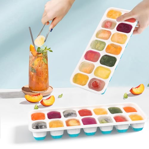 Set 4 moldes para hielo de silicona y plástico miniatura 7