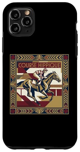 Course Hippique Art Deco Horse Racing Jockey �X�}�z�P�[�X iPhone 11 Pro Max �p
