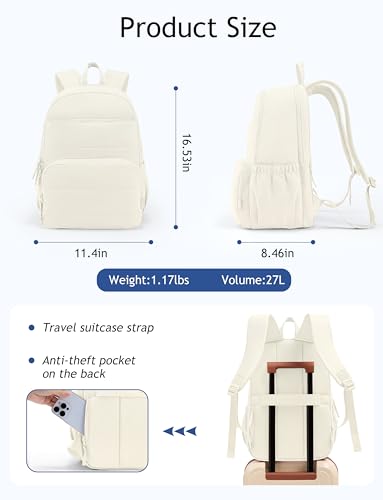 Uselike Quilted Laptop Backpack