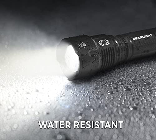 Gearlight High-Powered Led Flashlight S1200 - Mid Size, Zoomable, Water Resistant, Handheld Light - High Lumen Camping, Outdoor, Emergency Flashlights #TOP3