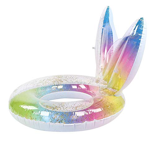 Image of Inflatable Swim Ring for Adults | Pool Floater Tube for 3+ Yrs Kids| Waist Safety Float for Swimming Practice| Durable Circle Rider for Beach, Lake, Pool Party| Summer Water Fun- 60cm