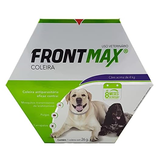 Coleira Antiparasitária Vetoquinol Frontmax para Cães até 4 Kg 26g