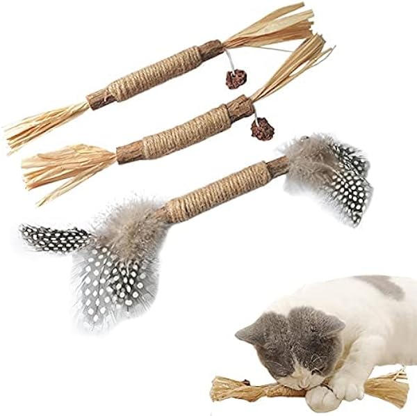 LNLtoy 3Pack Catnip Chew Sticks for Cats