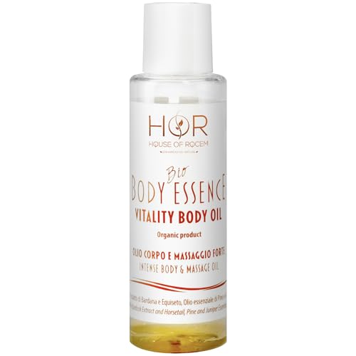 HOR- Olio Corpo Drenante 100ml, Vitality Body Oil Bio, Melanin-Rich Anticellulite e Rassodante, Formula Vegan Delicata, Tonificante e Rigenerante, Massaggio Drenante e Elasticizzante, Made in Italy