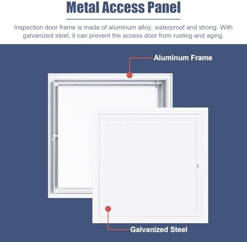 Waterproof Metal Drywall Access Panel - Easy Open Inspection Door for Shower, Attic & Home Use (18x32in / 45.7x81.3cm) - Ideal Ceiling Hatch for Residential Spaces
