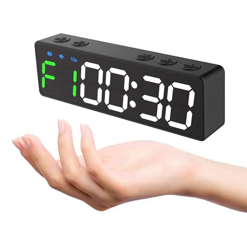 Cronómetro digital LED portátil para gimnasio y entrenamiento 2