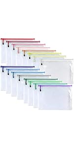 Oaimyy Mesh Zipper Pouch Set - 27 Pieces In 9 Different Sizes & Colors