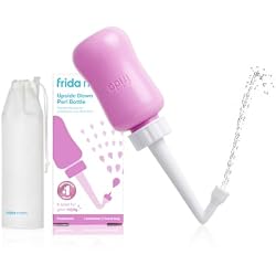 1 of Frida Mom Upside Down Peri Bottle for Postpartum Care, Portable Bidet | Perineal Cleansing and Recovery for New Moms, The Original Fridababy MomWasher, Portable & Easy Grip