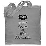 Baumwolltaschen sind der letzte Schrei: Die Stofftasche mit langen Henkeln ist mit 42 x 38 cm eine große Tasche mit viel Platz zum Einkaufen – Witzige Motive runden die Jutetasche aus 100% Baumwolle ab