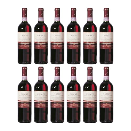 Le Chiantigiane Loggia del Sole Chianti DOCG Rotwein rot trocken Italien inkl. FeinWert E-Book (12 x...