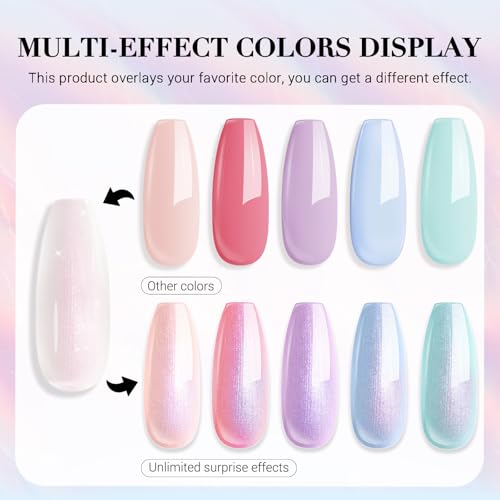 Image of AZUREBEAUTY 18ml Shimmer Pearl Chrome Nail Polish