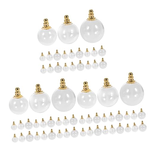 Boules transparentes à suspendre pour créer des bijoux et embellir le sapin créatif