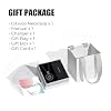 Long Distance Touch Necklace for Couples, Vibration & Light Up Smart Love Jewelry, Long Distance Relationship Gifts for Girlfriend Boyfriend Her Him, One-to-One Bluetooth Pairing via the Companion App