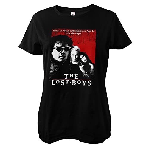 T-Shirt Lost Boys Femme Vêtement Vampire Retro Imprimé Noir
