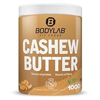 Bodylab24 100% Cashew Butter 1000g, Cashewbutter ohne Zusatzstoffe, aus gerösteten Cashewkernen, 100% vegan