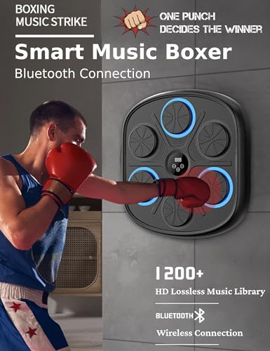 Machine de boxe musicale murale : libérez le stress et l'anxiété à la maison