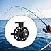 Yiju Left Hand Freshwater Saltwater Portable Comfortable Lightweight Winter Supplies Raft Powerful Bridge River Ice Fishing Reel, Wire Cup 50mm