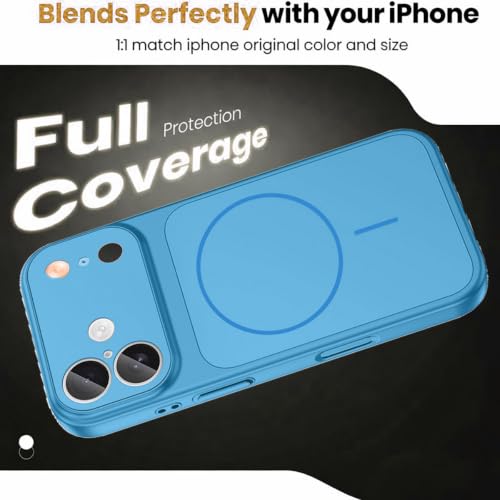 Image of SHINESTAR Converter Case for iPhone 17 | Premium Protective Mag-Safe Cover | iPhone 18 Pro / 18 Pro Max Series Style Design | in-Built Camera Guard | Wireless Charging Compatible - Sky - Blue