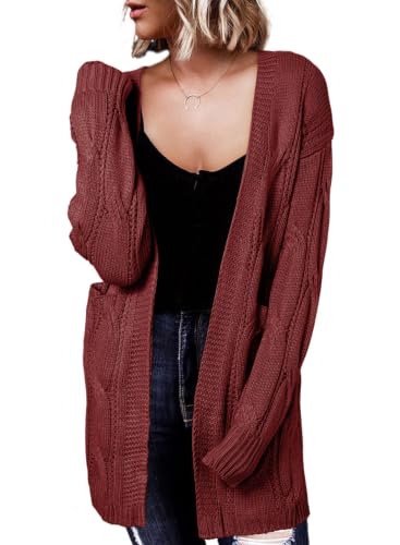 Image of Dokotoo Women Long Cardigan Open Front Knit Sweater 2026